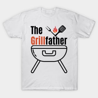 The Grillfather, Funny Grilling Chef Dad Father's Day T-Shirt